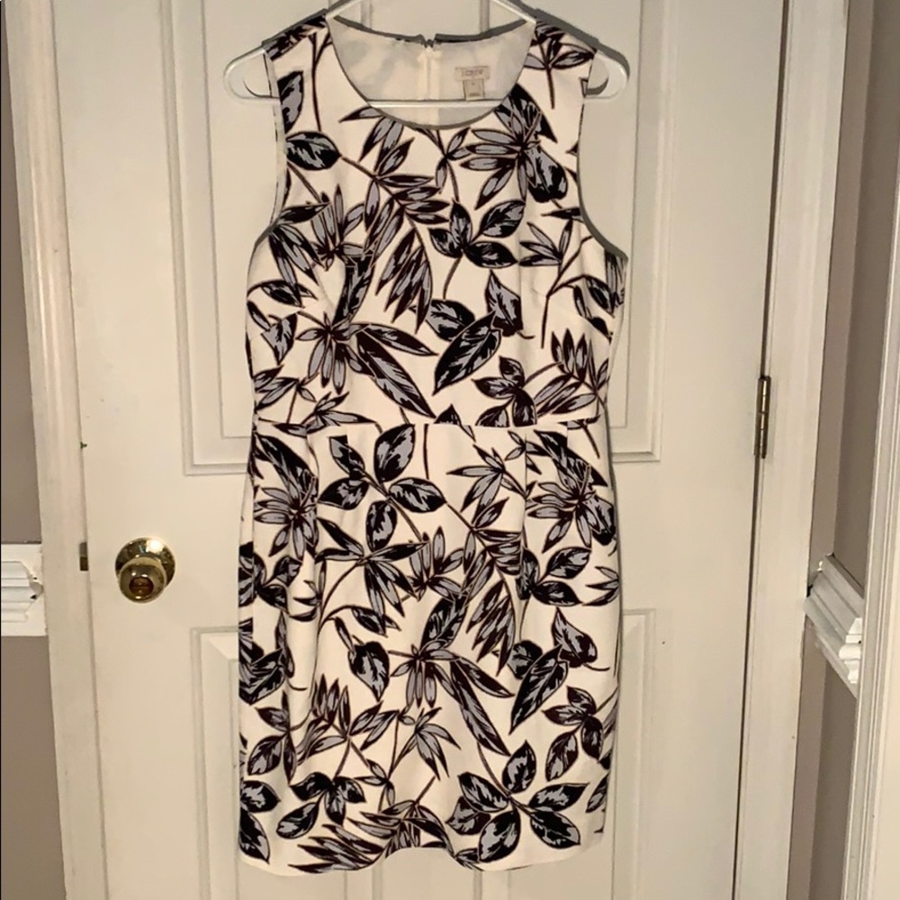 J. Crew leave print dress